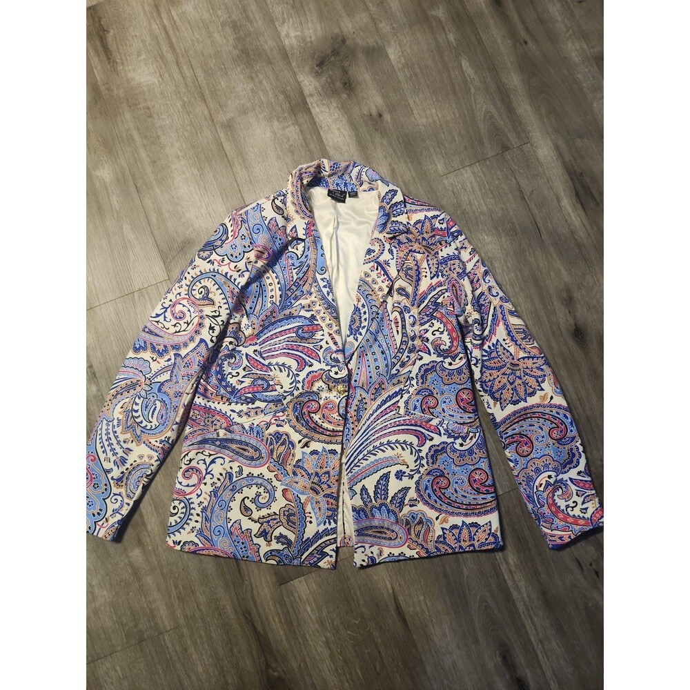 Women With Control By Reene Freenstein Blazer Jacket  Size Medium